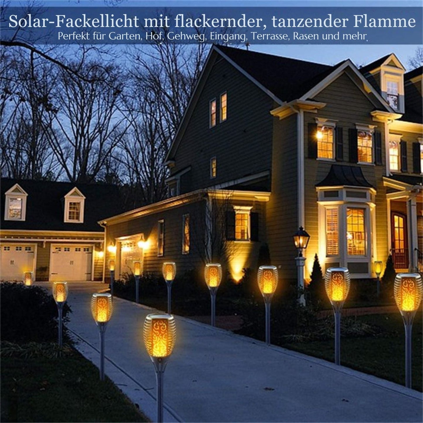 Solar Tuinverlichting Fakkels met Flikkerende LED-vlam