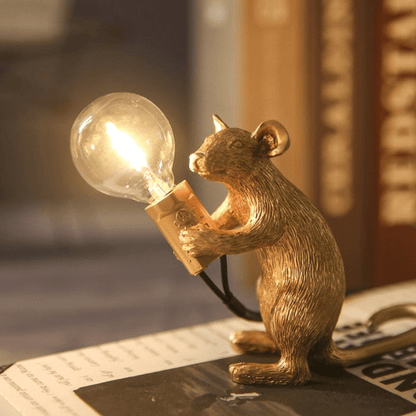 Speelse Tafellamp in Uniek Muisontwerp – Creatieve Verlichting voor Tafel of Kast 1