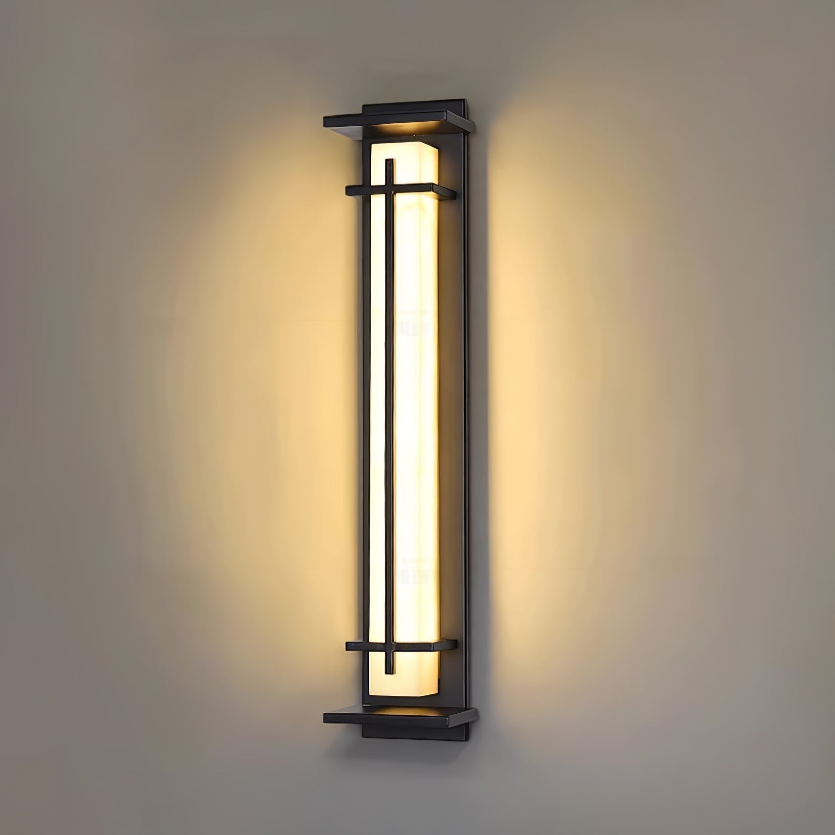 Vierkante Buiten Wandlamp IP65 Waterdicht met Geïntegreerde LED – Buitenverlichting Warm licht