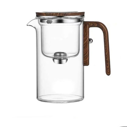 Stijlvolle Glazen Theepot met Magnetisch Waterscheidingssysteem voor Perfecte Infusie 0