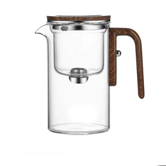 Stijlvolle Glazen Theepot met Magnetisch Waterscheidingssysteem voor Perfecte Infusie 0