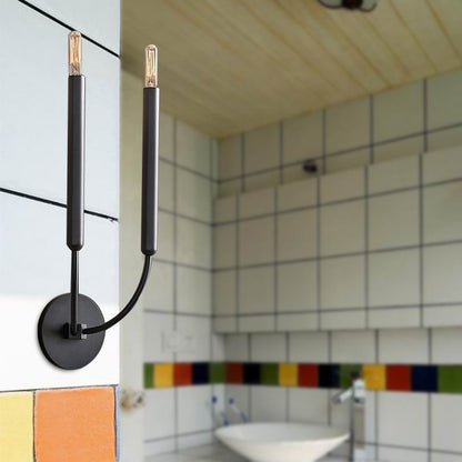 Traditionele Zwarte Wandlamp met Messing Accenten voor Binnen - Muurlamp voor Eetkamer 10