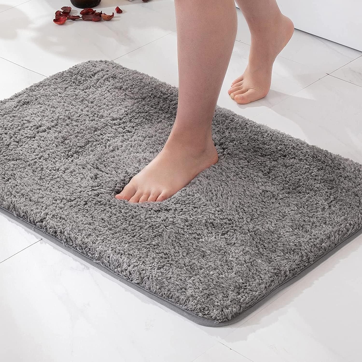 Ultra-Zachte Antislip Badmat 50x80 cm - Sneldrogend Microvezel voor Badkamer en Douche 2