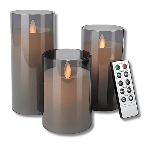 Vlamloze LED Kaarsen Set met Afstandsbediening en Timerfunctie - Realistische Flikkerende Gloed 0