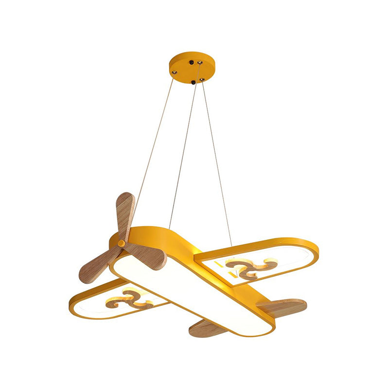 Vliegtuigvormige LED Hanglamp voor Kinderkamer met Afstandsbediening – Dimbare Kroonluchter 4
