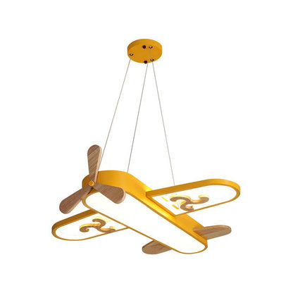Vliegtuigvormige LED Hanglamp voor Kinderkamer met Afstandsbediening – Dimbare Kroonluchter 4