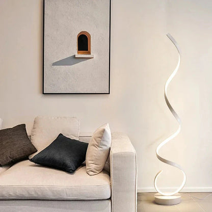 LED Spiraal Vloerlamp Dimbaar Wit