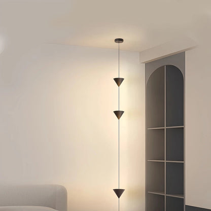 Vloerlamp met Conische Schaduw en Verstelbare Kabel voor Woonkamer 2