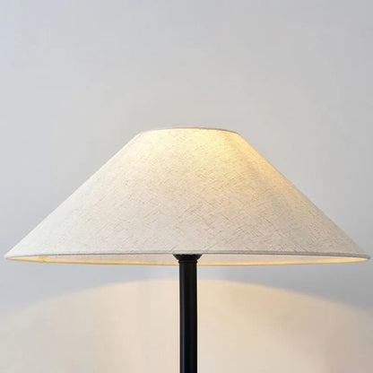 Vloerlamp met Organische Vorm van Hout en Linnen – Japandi Stijl voor Woonkamer en Slaapkamer 2
