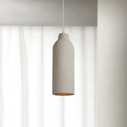 Wabi Sabi Hanglamp Wijnfles – Uniek Handgemaakt voor Woonkamer en Slaapkamer Lamp B: Ø18cm x 51cm