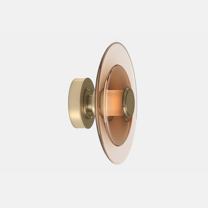 Ronde Wandlamp Goud met Elegante LED Verlichting