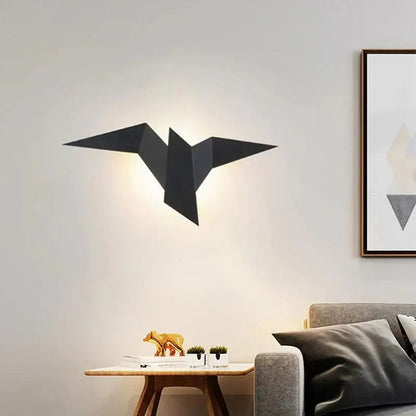 Wandlamp Goud in Vogelvorm – Elegante Wandverlichting voor Binnen voor Woonkamer en Slaapkamer 0