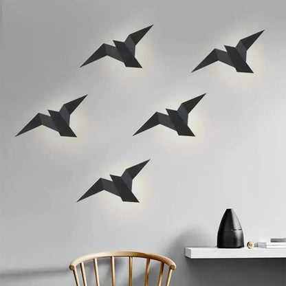 Wandlamp Goud in Vogelvorm – Elegante Wandverlichting voor Binnen voor Woonkamer en Slaapkamer 4