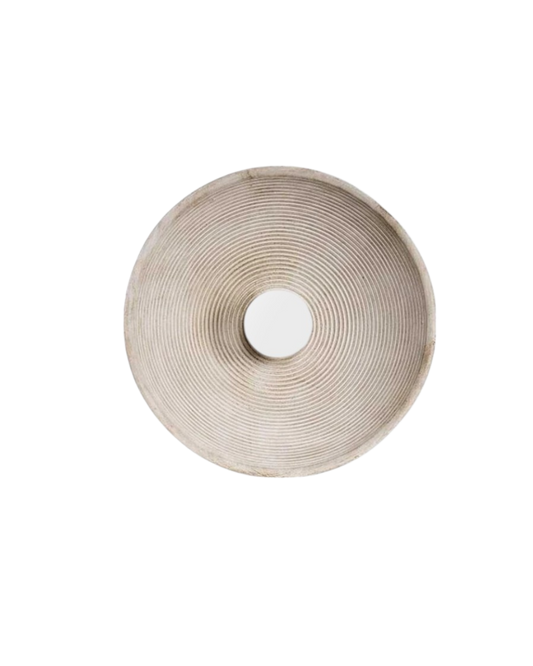 Wandlamp La Clarté du Sable - Natuurlijke Hars Muurlamp voor Binnen - Warm Wit LED Verlichting 0