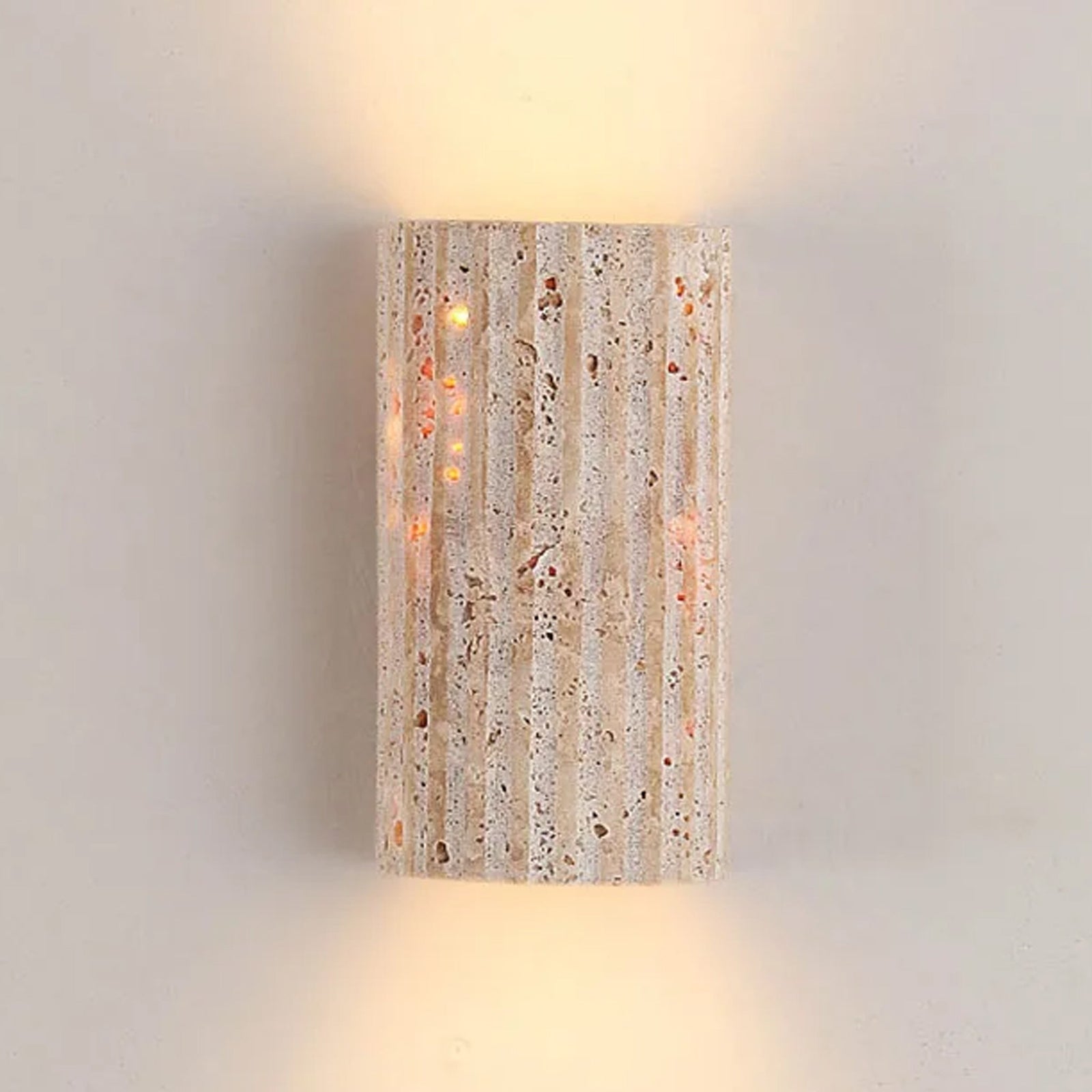 Wandlamp van Natuursteen met Halve Cilinder en Modern Ontwerp