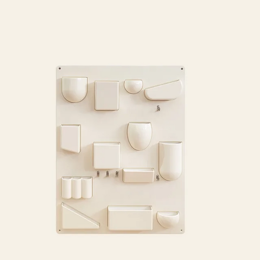 Wandopbergrek met Haken en Vakken voor Kantoor en Keuken – 68 x 52 cm Organisatieoplossing 0