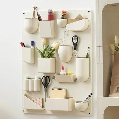 Wandopbergrek met Haken en Vakken voor Kantoor en Keuken – 68 x 52 cm Organisatieoplossing 1