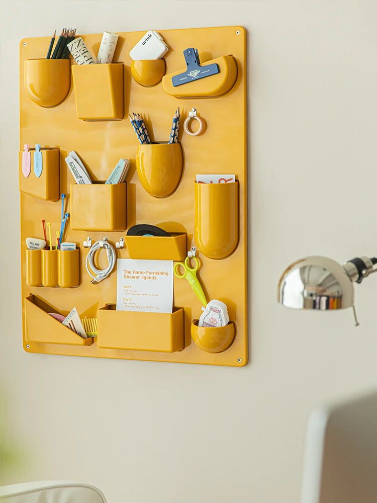Wandopbergrek met Haken en Vakken voor Kantoor en Keuken – 68 x 52 cm Organisatieoplossing 6