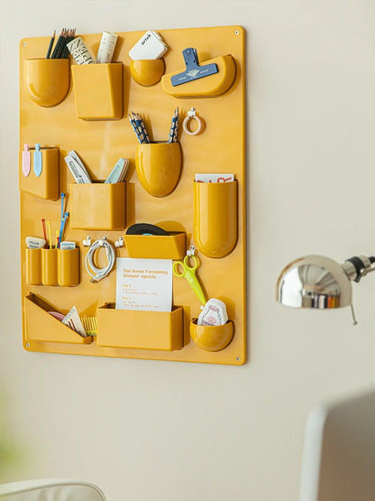 Wandopbergrek met Haken en Vakken voor Kantoor en Keuken – 68 x 52 cm Organisatieoplossing 6