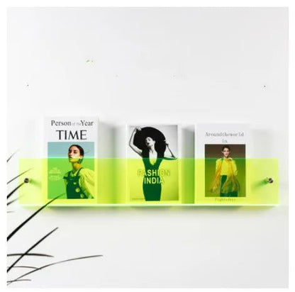 Wandplank van Acryl voor Tijdschriften - Minimalistisch en Modern Ontwerp voor Woonruimtes 4