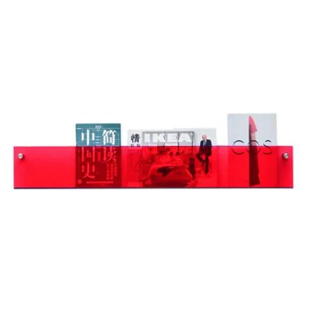 Wandplank van Acryl voor Tijdschriften - Minimalistisch en Modern Ontwerp voor Woonruimtes 9