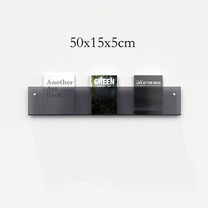 Wandplank van Acrylaat voor Tijdschriften – Modern 50x15x5 cm Wandplanken voor Boeken en Vinyl 11