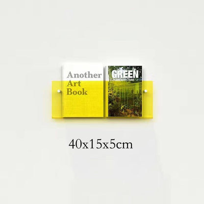 Wandplank van Acrylaat voor Tijdschriften – Modern 50x15x5 cm Wandplanken voor Boeken en Vinyl 7
