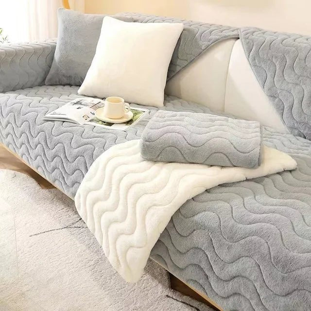 Bankhoes Sofa Cover Ribfluweel Waterafstotend Antislip Volledige Bescherming