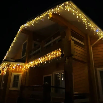 Weerbestendig LED Lichtgordijn voor Buitenverlichting – Feestelijke Decoratie voor Tuin en Balkon 3