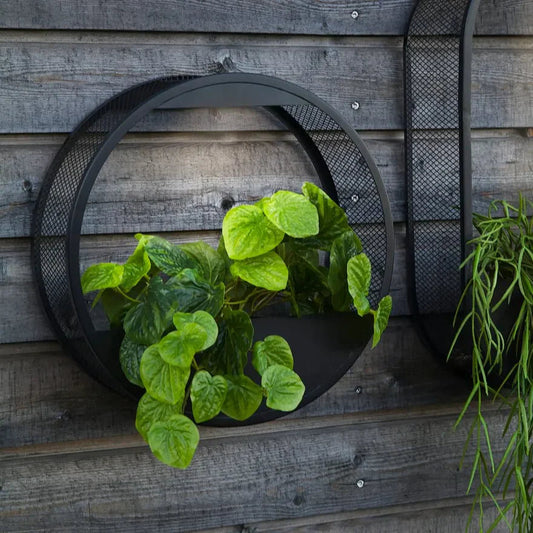 Solar Plantenpot Wandlamp voor Buiten Rond