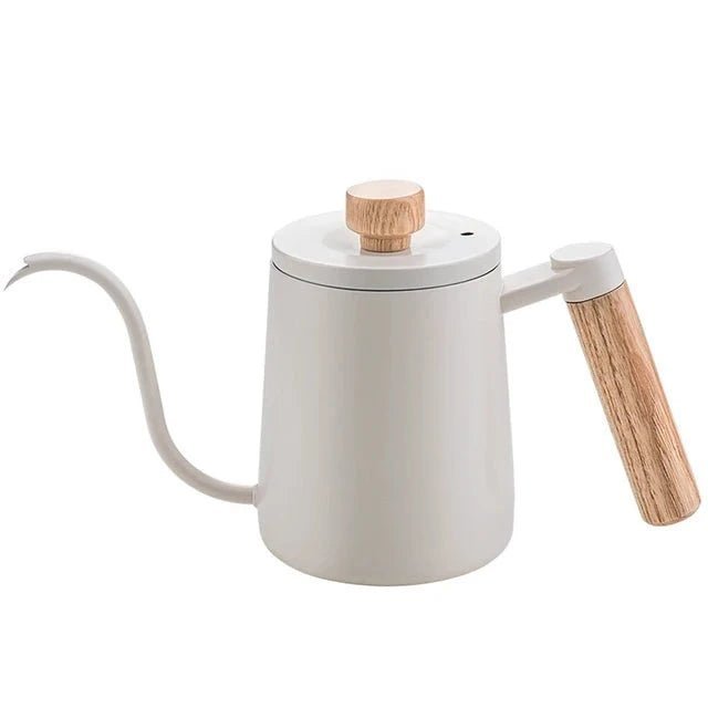 Zwanenhals Waterkoker van Roestvrij Staal met Ergonomisch Houten Handvat 3