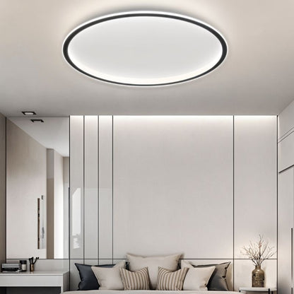Ronde LED Plafondlamp Ultra-dun Zwart
