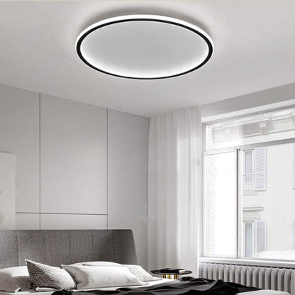 Ronde LED Plafondlamp Ultra-dun Zwart 60cm*5cm Wit Licht
