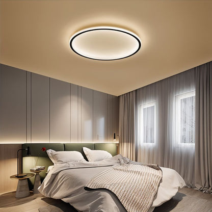 Ronde LED Plafondlamp Ultra-dun Zwart