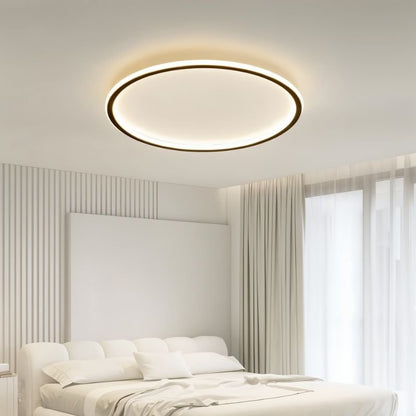 Ronde LED Plafondlamp Ultra-dun Zwart 40cm*5cm Neutraal Licht