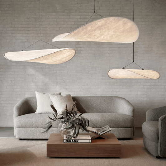 Japandi Stijl Wit Zwarte Hanglamp Kroonluchter