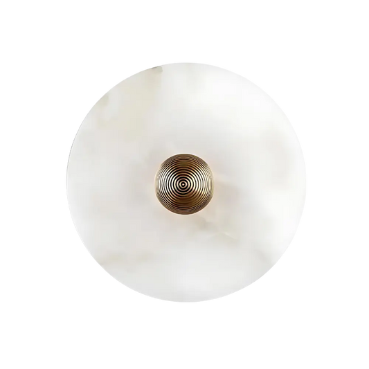 Ronde Alabaster Wandlamp – Moderne Muurlamp voor Elegante Binnenverlichting