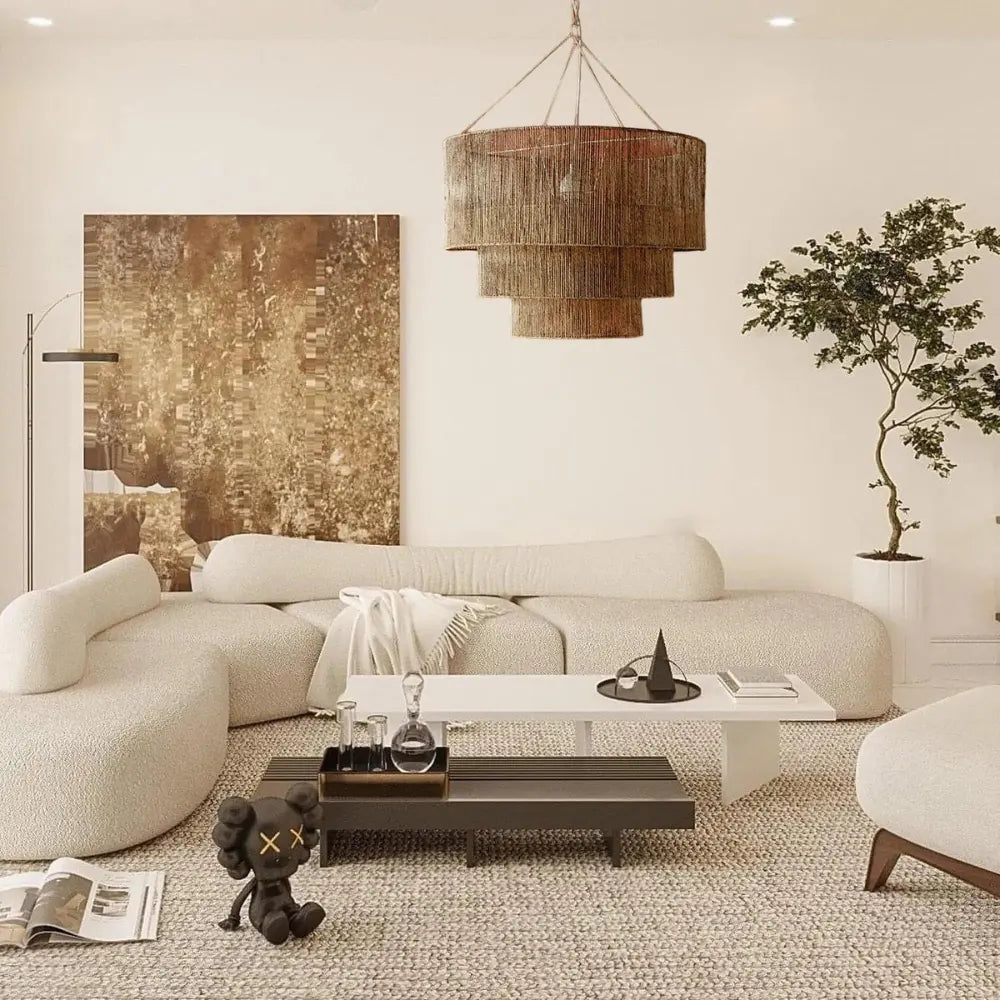 Hanglamp Scandinavisch Touw Boho Meerdelig Eettafel