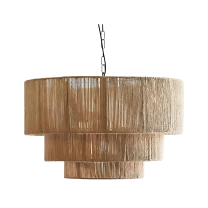 Scandinavische Hanglamp van touw – Boho Eetkamer Lamp